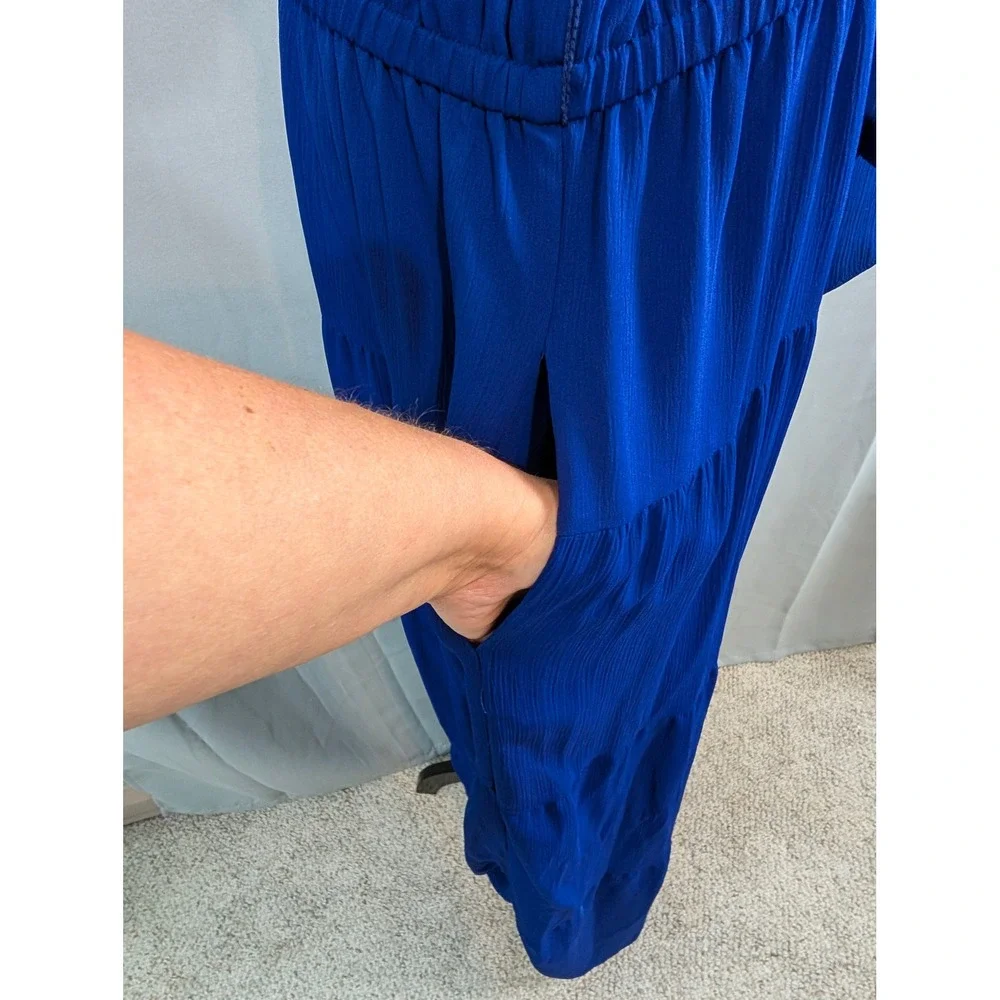 New York & Company Maxi Dress Women XL Blue NWT